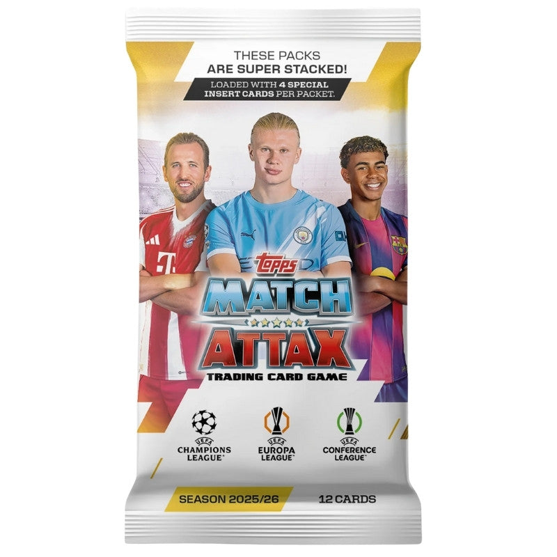 בוסטר מאטץ' אטאקס טופס 25/26 | Topps: Match Attax 25/26 Booster Pack