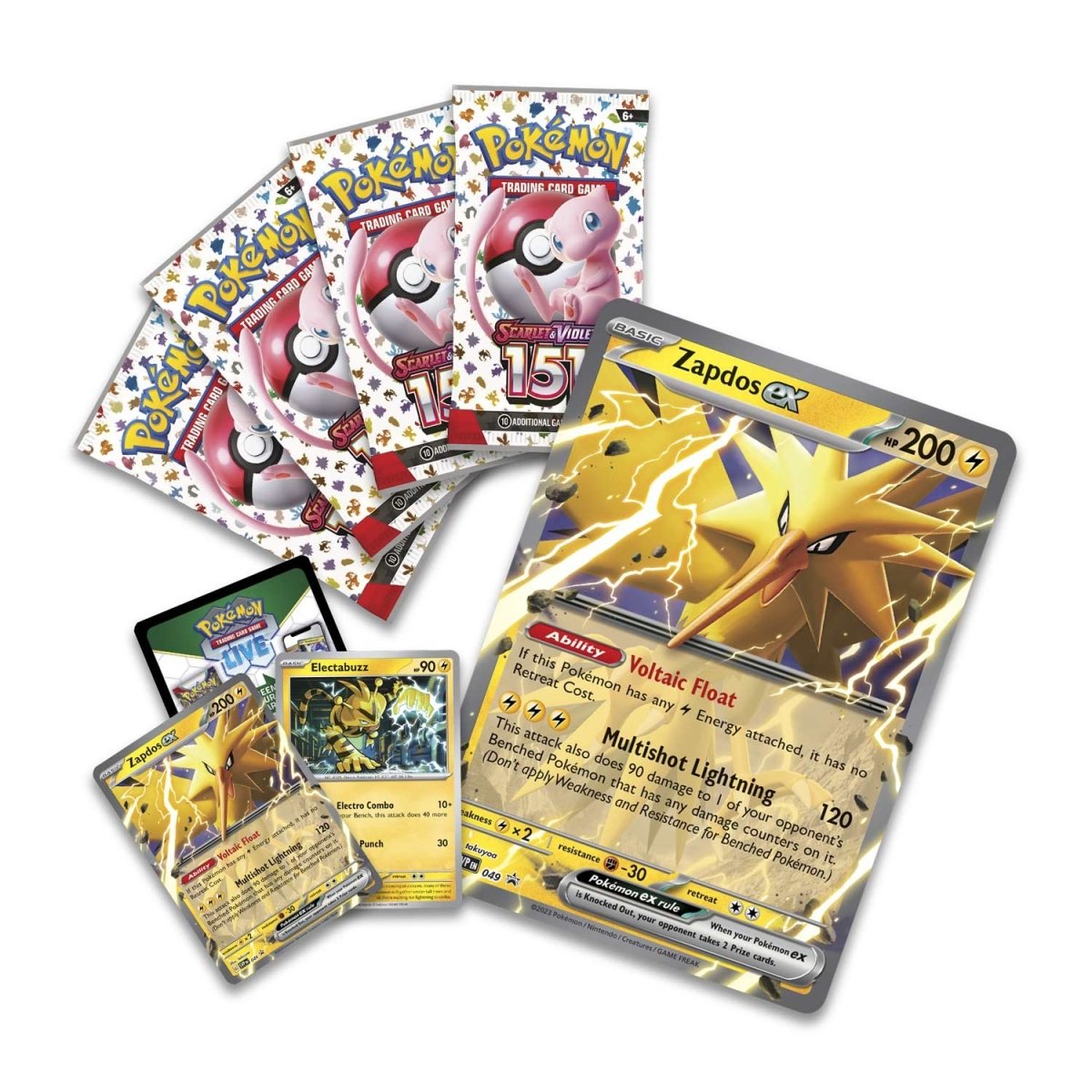 מארז פוקימון קולקשן 151 זאפדוס | Pokemon TCG 151 Zapdos EX Collection