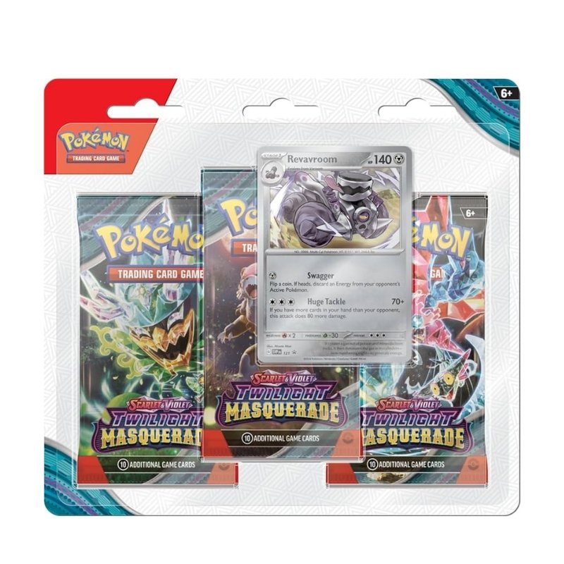 מארז פוקימון בליסטר 3 חבילות טויילייט מסקרייד | Three Boosters Blister Scarlet &Violet : Twilight Masquerade
