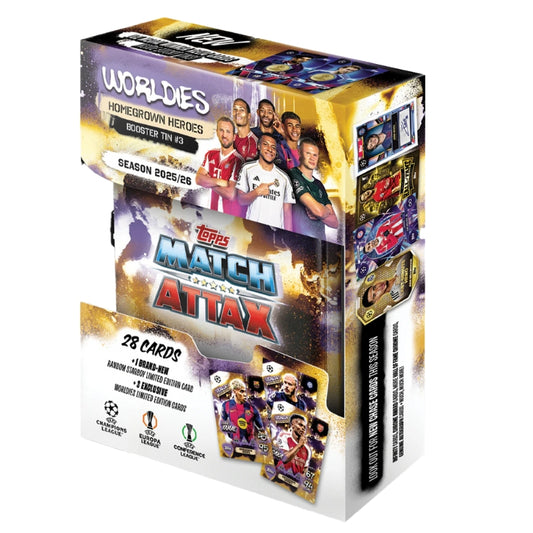 מיני טין הום הירוס מאטץ' אטאקס טופס 25/26 | Topps: Mini Tin Homegrown Heroes - Match Attax 25/26