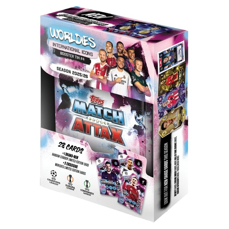 מיני טין אינטרנשונל אייקון מאטץ' אטאקס טופס 25/26 | Topps: Mini Tin International Icons - Match Attax 25/26