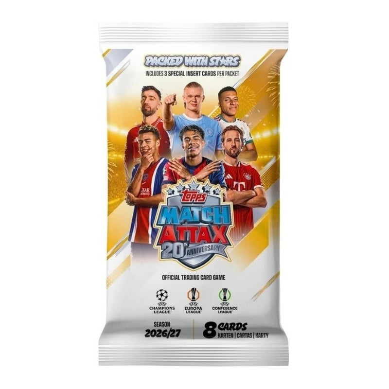 חבילת קלפי ליגת האלופות Match Attax 26/27 מבית Topps