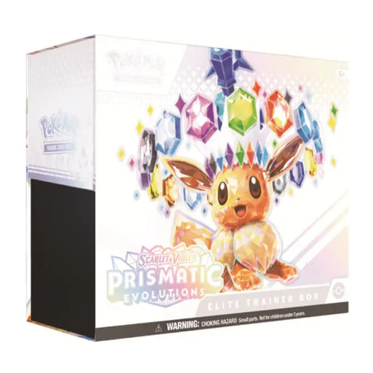 Elite Trainer Box Pokemon Prismatic Evolutions | מארז מאמנים אליט פוקימון פריזמטיק איוולושנס